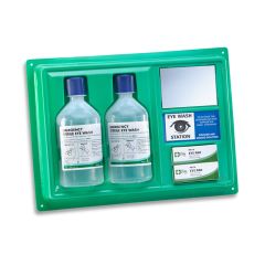 Wall Mountable Eyewash Station with 2 x 500ML Emergency Eyewash Bottles