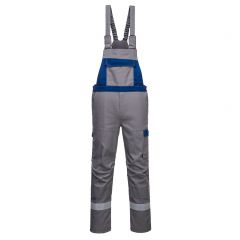 Portwest Bizflame Ultra FR07 FR Grey Two Tone Antistatic Bib and Brace