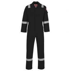 Portwest Bizflame Plus FR21 Black FR Lightweight Anti Static Coverall