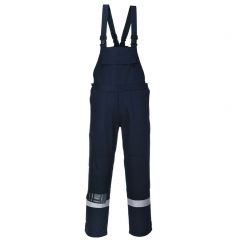 Portwest Bizflame Plus FR27 Navy FR Antistatic Cotton Bib and Brace