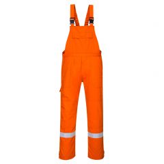 Portwest Bizflame Plus FR27 Orange FR Antistatic Cotton Bib and Brace