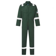 Portwest Bizflame Plus FR28 Green FR Lightweight Anti Static Coverall