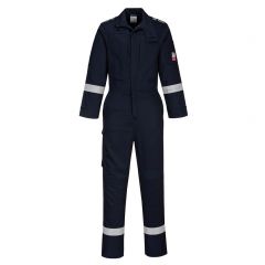 Portwest Bizflame Plus FR502 Navy Lightweight Stretch FR Antistatic Coverall