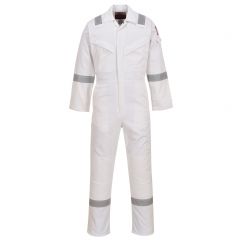 Portwest Bizflame Plus FR50 White Flame Resistant Anti Static Coverall