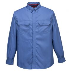 Portwest Bizflame Plus FR69 Blue Flame Resistant Antistatic Shirt