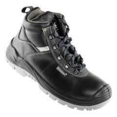 Himalayan 5155 Black Leather Mid Cut Scuff Cap Unisex Safety Boots