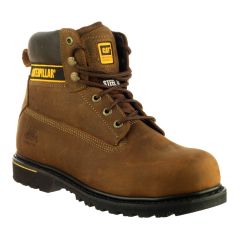 CAT Holton SB Brown Leather Safety Boots