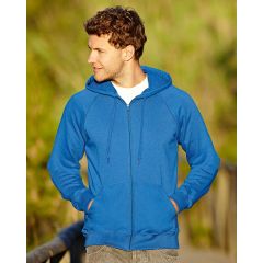 Fruit of the Loom Men's Lightweight Hooded Sweat Jkt