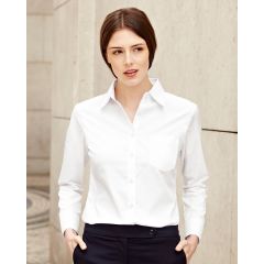 Fruit Of The Loom Lady L/S Poplin Shirt