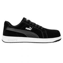 Puma Safety Iconic Metal Free Black Suede Lightweight ESD Safety Trainers