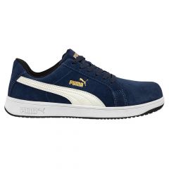 Puma Safety Iconic Metal Free Navy Suede Lightweight ESD Safety Trainers