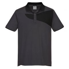 PW2 Workwear PW210 Zoom Grey Short Sleeve Cotton Comfort Polo Shirt