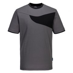 PW2 Workwear PW211 Zoom Grey Cotton Comfort Short Sleeve Tee Shirt