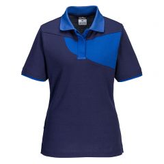 PW2 Workwear PW219 Navy Short Sleeve Womens Work Polo Shirt