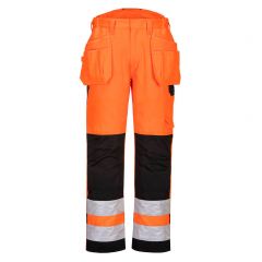 PW2 Workwear PW242 Orange High Visibility Holster Pocket Work Trousers