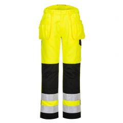 PW2 Workwear PW242 Yellow High Visibility Holster Pocket Work Trousers