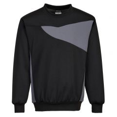 PW2 Workwear PW273 Black Crew Neck Knitted Fabric Sweatshirt