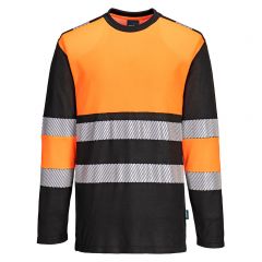 PW3 Workwear PW312 Orange High Vis Cotton Comfort Class 1 T Shirt