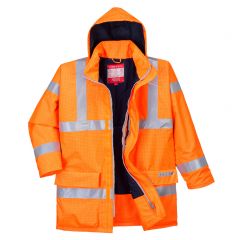 Portwest Bizflame Rain S778 Orange High Vis Antistatic FR Jacket