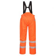 Portwest Bizflame S781 Orange Rain Lined High Vis FR Anti Static Trousers
