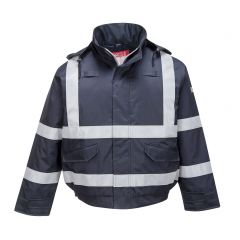 Portwest Bizflame Rain S783 Navy FR Multi Protection Bomber Jacket