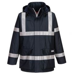 Portwest Bizflame Rain S785 Navy Anti Static Flame Resistant  Jacket