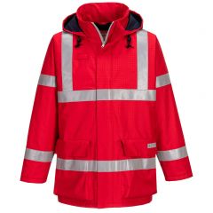 Portwest Bizflame Rain S785 Red Anti Static Flame Resistant  Jacket