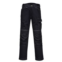 PW3 Workwear Black T601 Kneepad Multipocket Stretch Work Trousers