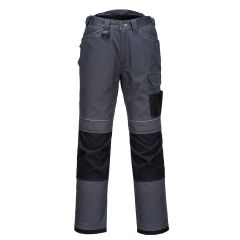 PW3 Workwear Grey Black T601 Kneepad Multipocket Stretch Work Trousers