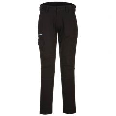 KX3 Workwear T801 Black Slim Fitting Durable Cotton Cargo Trousers