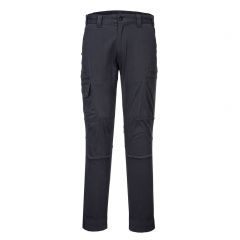 KX3 Workwear T801 Grey Slim Fitting Durable Cotton Cargo Trousers