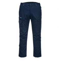 KX3 Workwear T802 Navy High Rise Back Waistband Ripstop Trousers