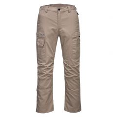 KX3 Workwear T802 Sand High Rise Back Waistband Ripstop Trousers