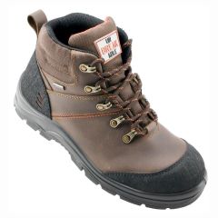 Unbreakable Meteor Waterproof Brown Leather S3 SRC Mens Safety Boots