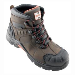 Unbreakable Hurricane Metal Free Brown Leather Waterproof S3 SRC Safety Work Boots