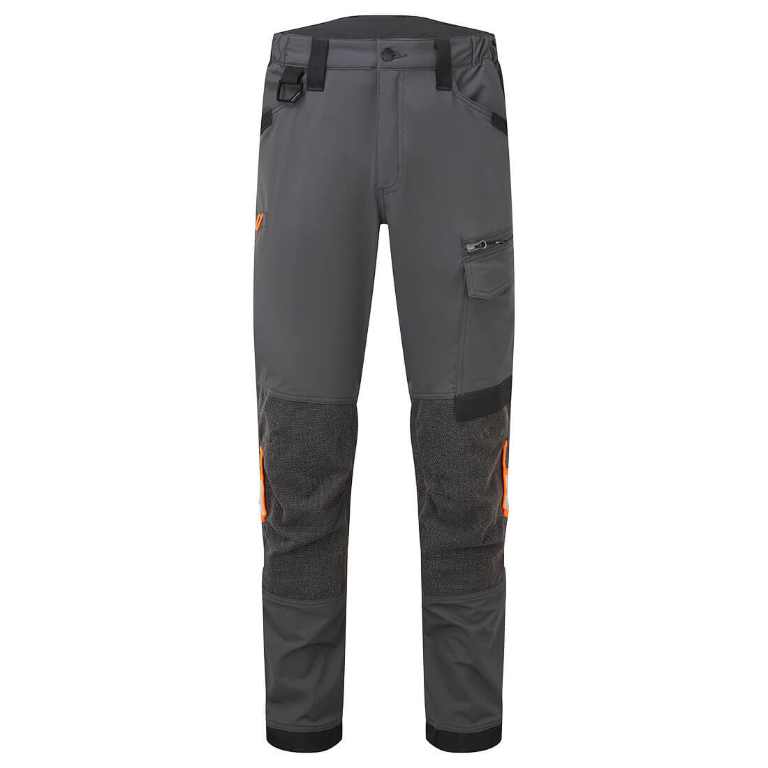 EV4 Workwear EV441 Metal Grey Slim Fit Stretch Service Work Trousers 40 Waist