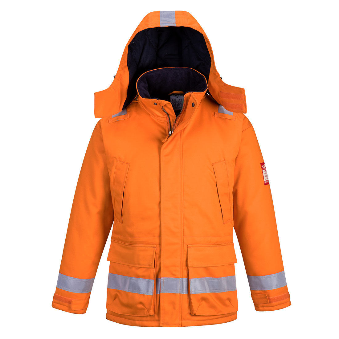 Portwest Bizflame Plus FR59 Orange FR Anti Static Winter Jacket Small