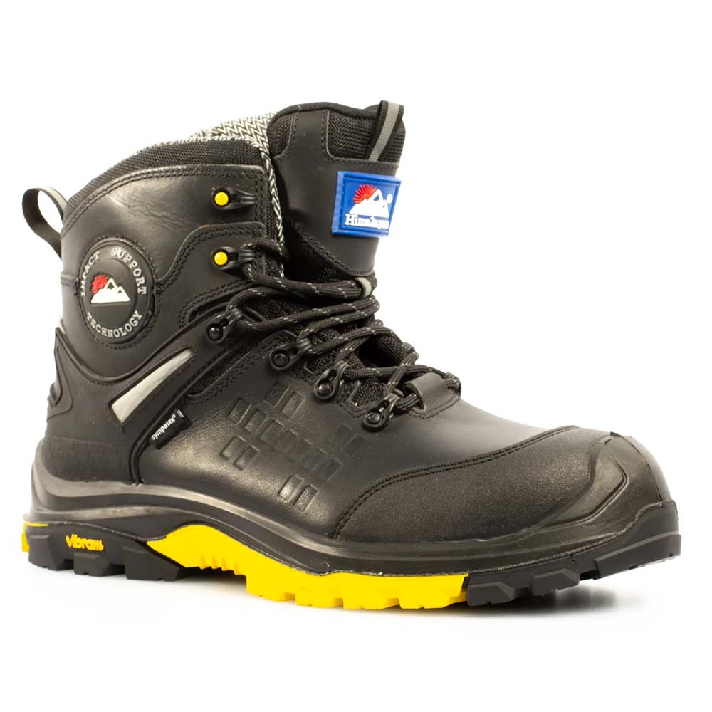 Himalayan 5801 Symaptex Waterproof Vibram Black Side Zip Safety Boots UK 9