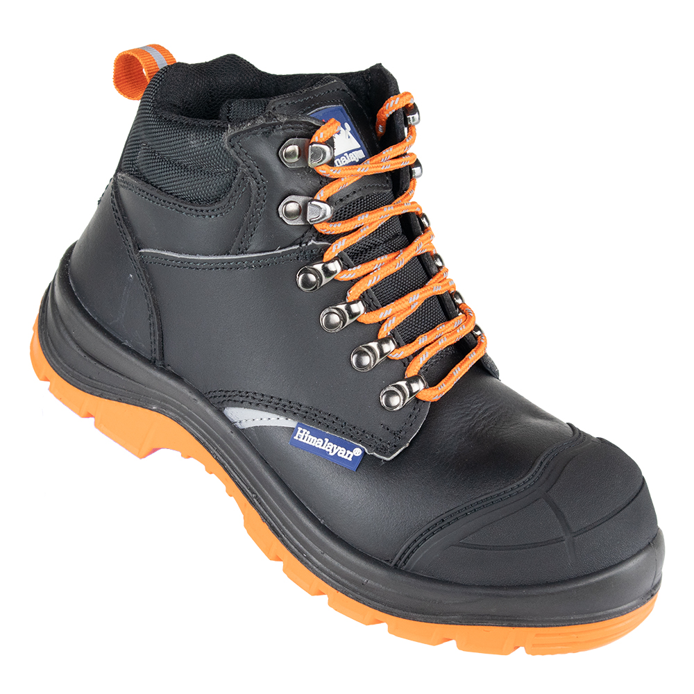 Himalayan 5401 Black Leather S3 SRC Reflecto Mens Safety Work Boots UK 13