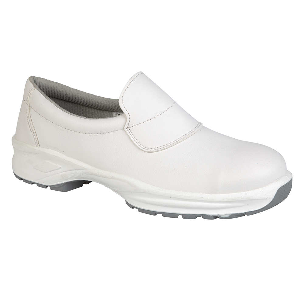 Himalayan 9950 White Hygienic Microfibre Slip On Unisex Safety Shoes UK 5