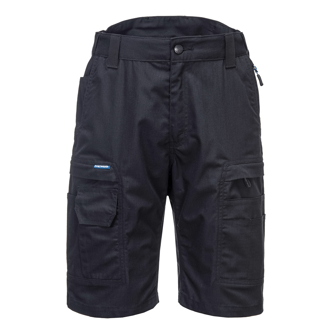 KX3 Workwear KX340 Black Stretch High Rise Back Waistband Ripstop Shorts 33 Waist