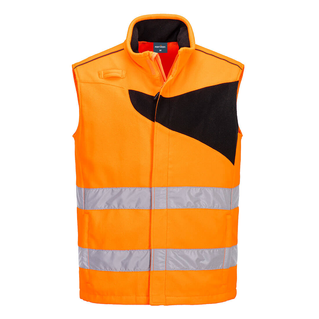 PW2 Workwear PW231 Orange High Visibility Work Fleece Bodywarmer 2X Large