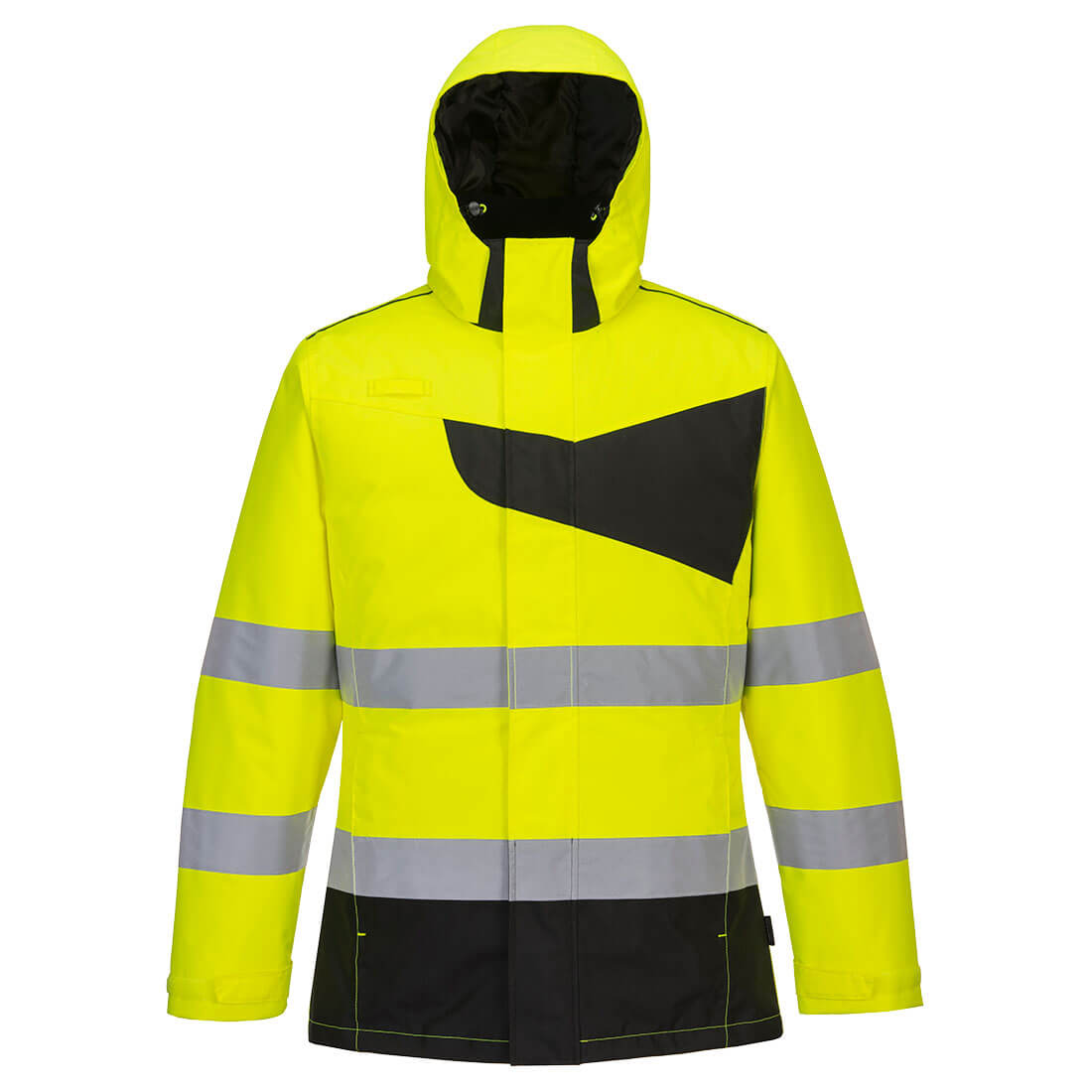 PW2 Workwear PW261 Yellow Waterproof High Vis Winter Work Jacket 4X Large