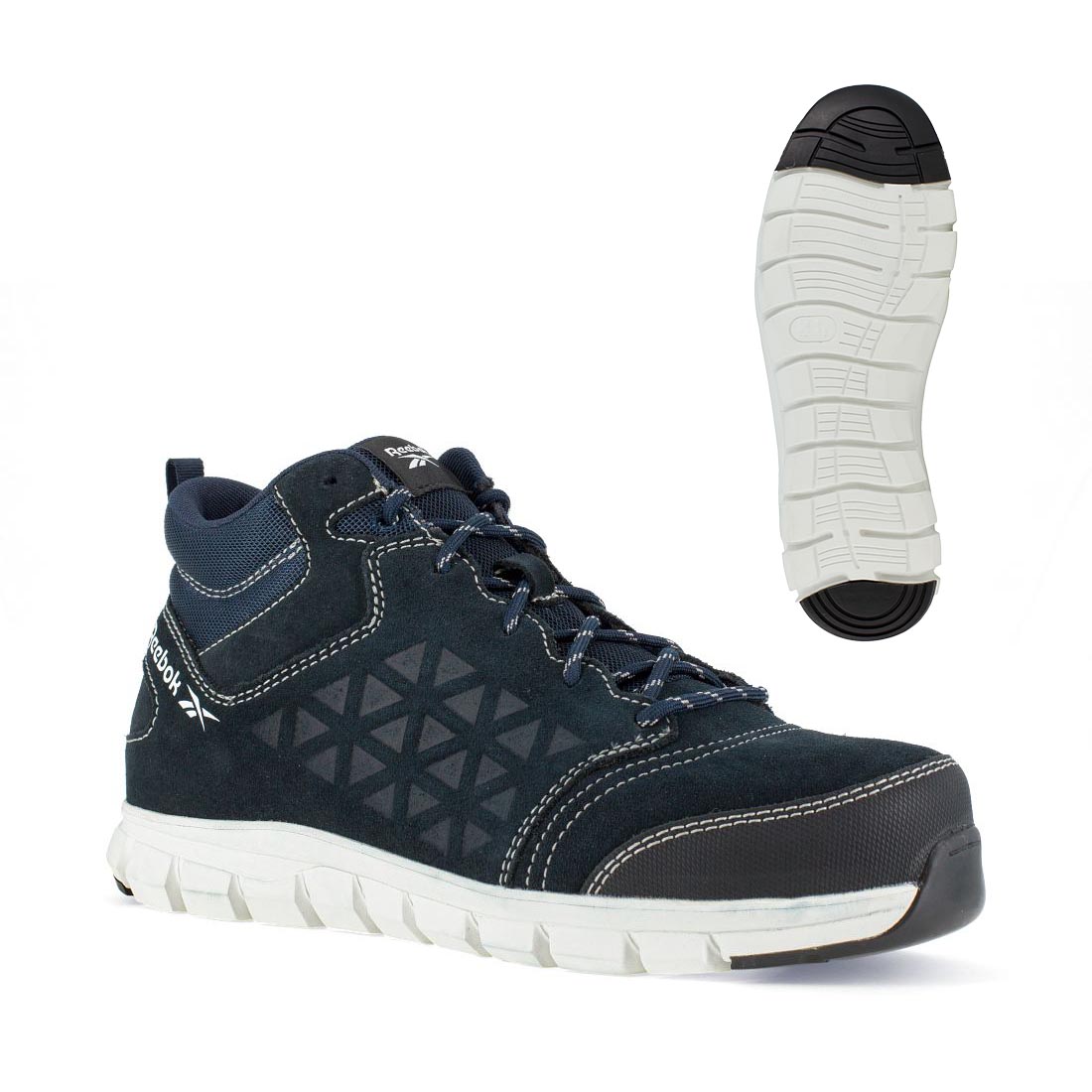 Reebok Safety Excel Light Navy S3 Athletic Mid MemoryTech Safety Boots UK 10