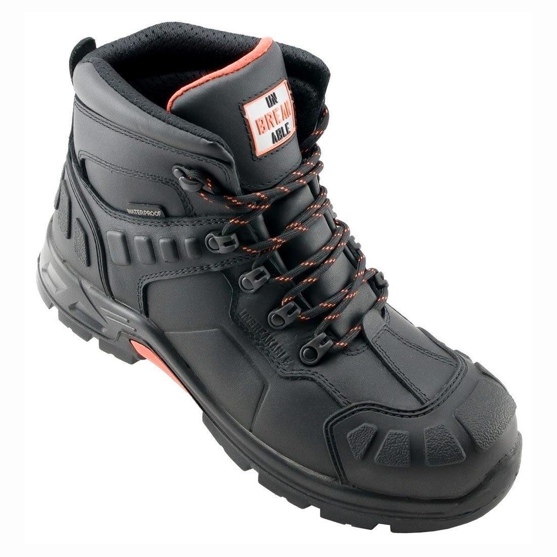Unbreakable Hurricane Black Leather Waterproof S3 SRC Safety Work Boots UK 13